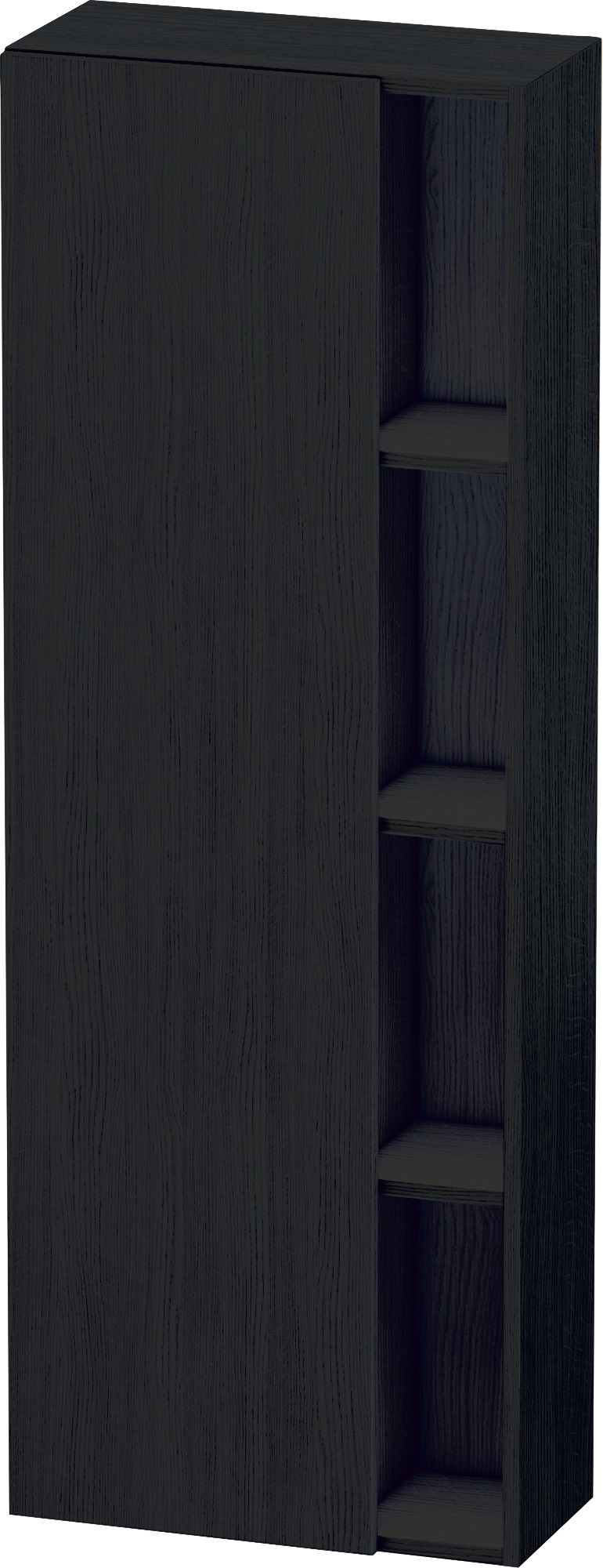 Duravit Hochschrank DuraStyle,240x500x1400mm, 1Tür,TA links, Eiche Schwarz