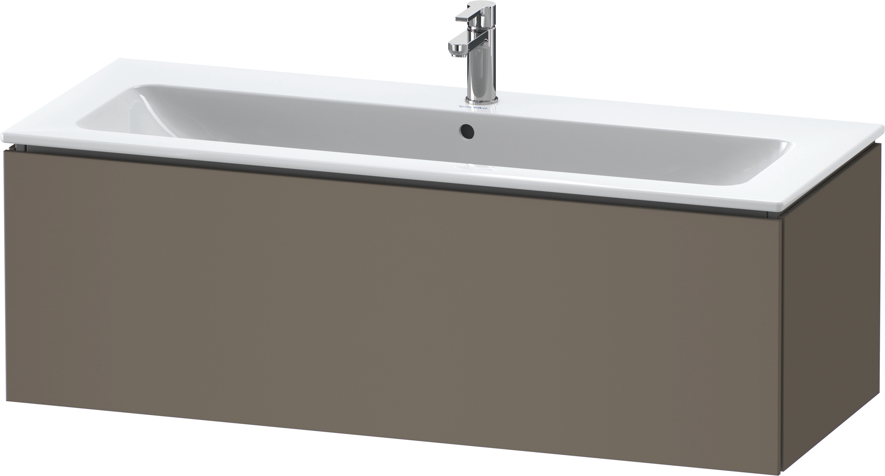 Duravit WTU wandh. L-Cube 481x1220x400mm 1 Auszug, f.233612, flannel grey sem