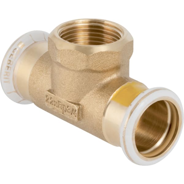 Geberit Mapress Kupfer T-Stück mit IG (Gas) d28-Rp1/2-28