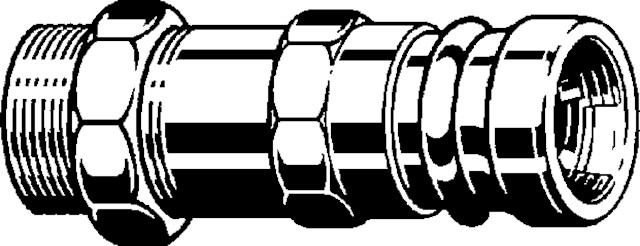 Viega Übergangsstück mit SC Geopress 9622TW in 32mm x R1 1/2 Rotguss