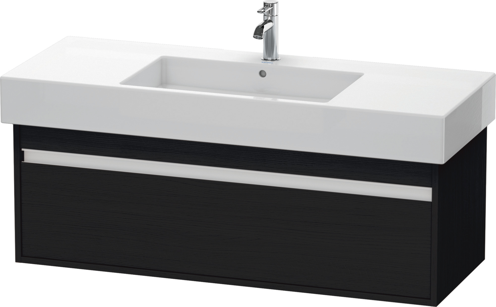 Duravit WTU wandhängend Ketho 455x1200x410mm 1 Auszug, für 032912, Eiche Schwarz