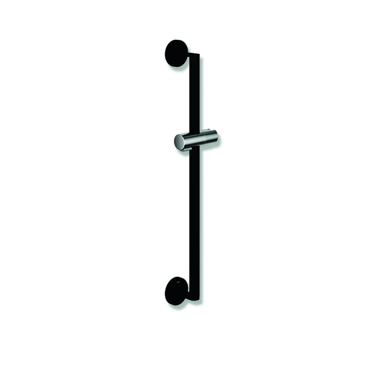 HEWI Brausehalterstange, d:25, L:900, pulverbeschichtet schw tiefmatt