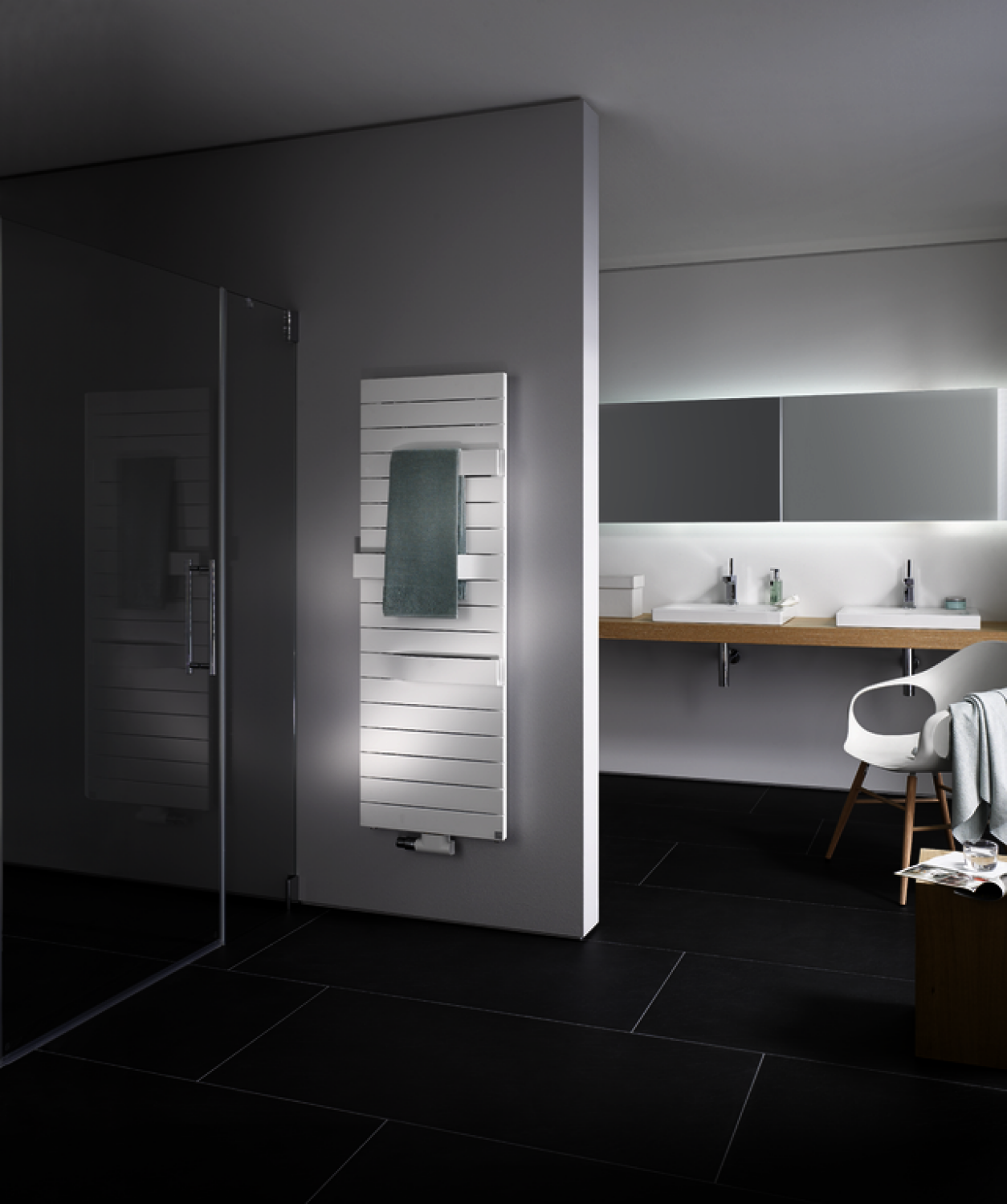 Kermi Tabeo BH1757x101x500mm QN917, circonsilber