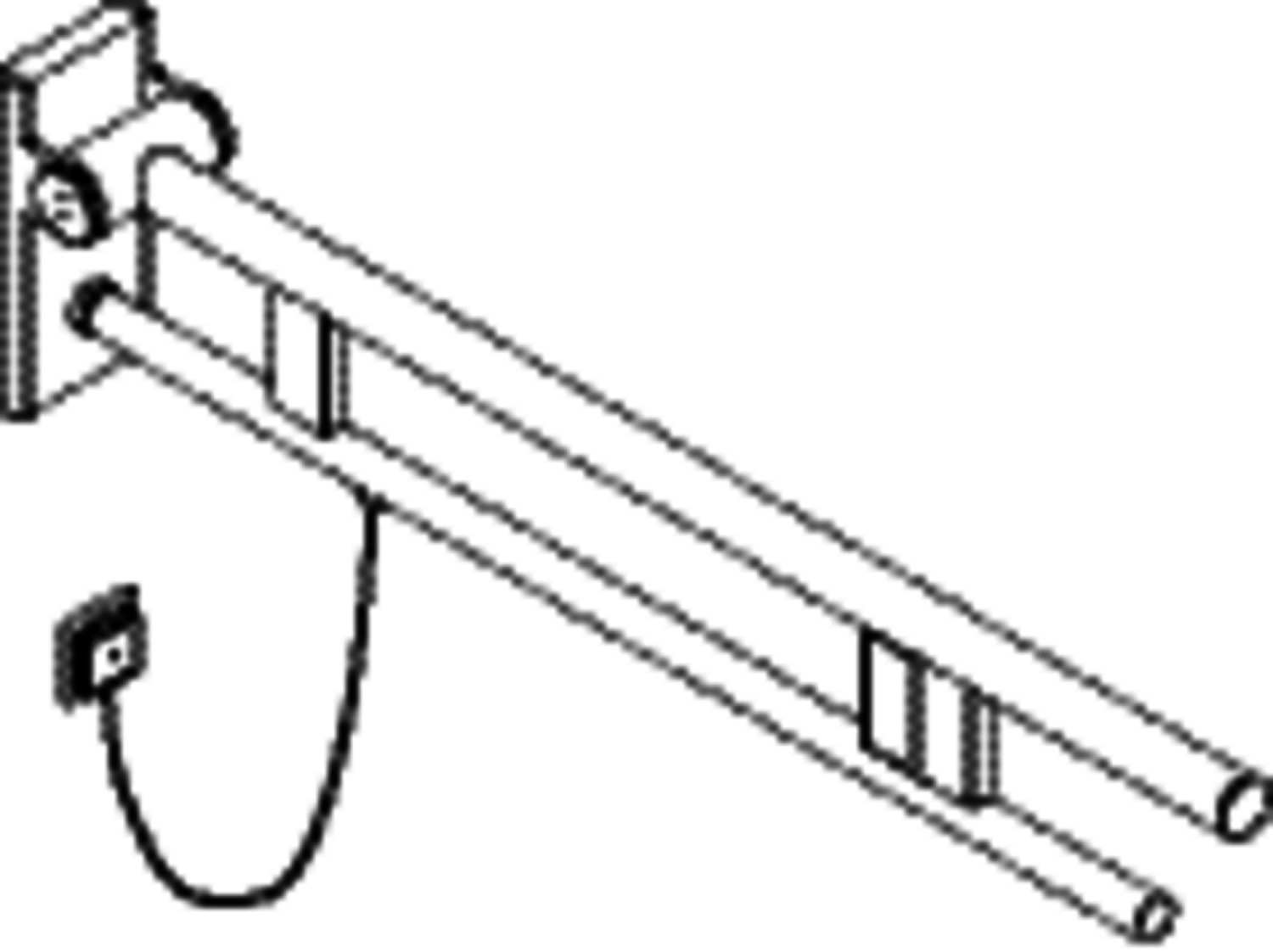 HEWI SK-Griff Duo (A), re, 850, WC-Spül/ FKT(E-Ausf.),schliff