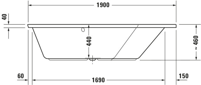 DU Paiova 5 Whirlw. 1900x1400mm Einbau Ecke R,Rückens.2 Pos.R,Combi E,Weiß
