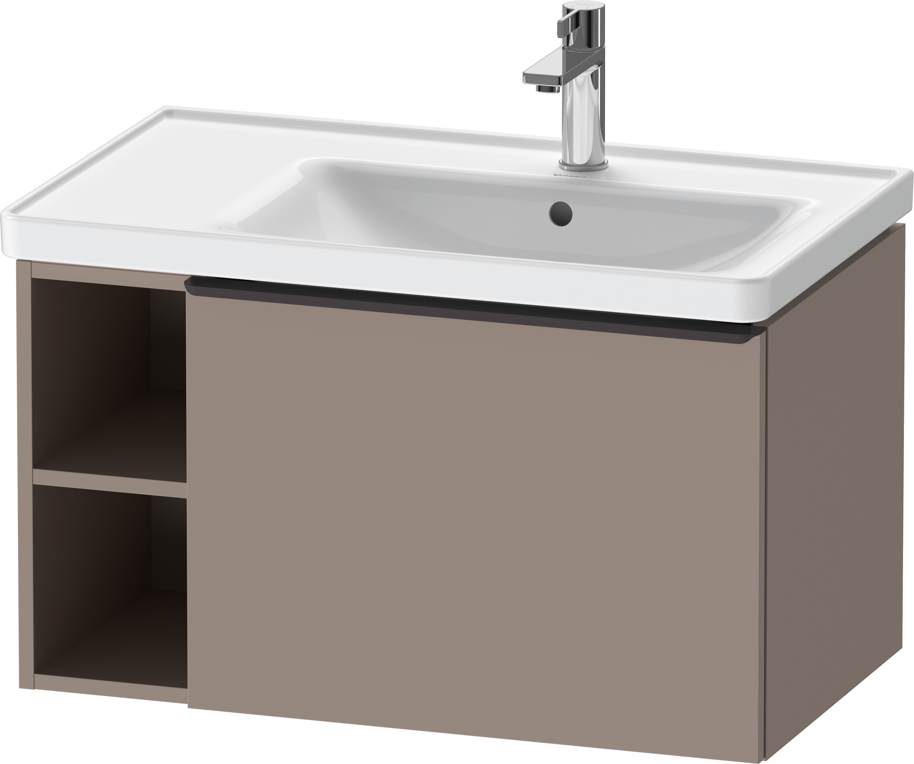 Duravit D-Neo WTU,Wdh,AZ:1,Fä.LI:2,Gr:Dia.Sch 784x452x440mm,Basalt Matt, Dekor