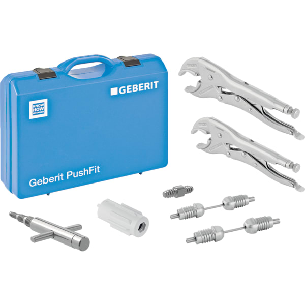 Geberit PushFit Set Montagewerkzeug zum Rohraustausch in Koffer d14/16/20/25