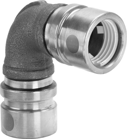 Viega Bogen 90 Grad mit SC Geopress 9616TW in 25mm Rotguss