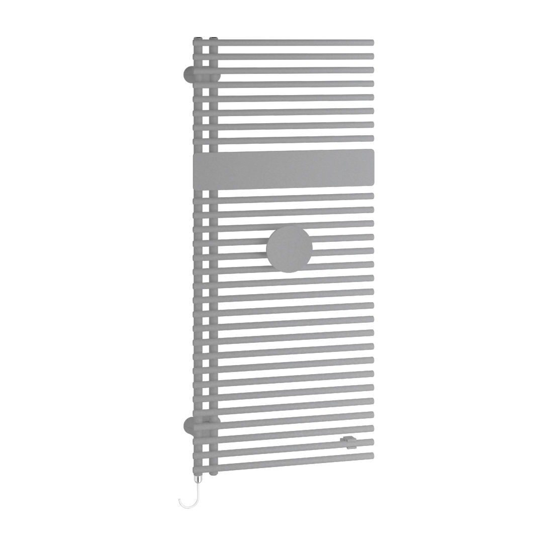 Kermi Credo Half round-E 1000x600x46 mm 400W,GLS/Holz,links,WWS weiß,SK1