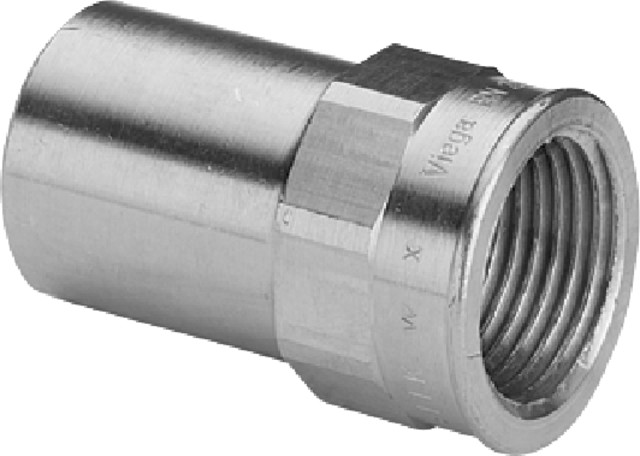 Viega Einsteckstück Sanpress 2212.1 in 15mm x Rp1/2 Siliziumbronze
