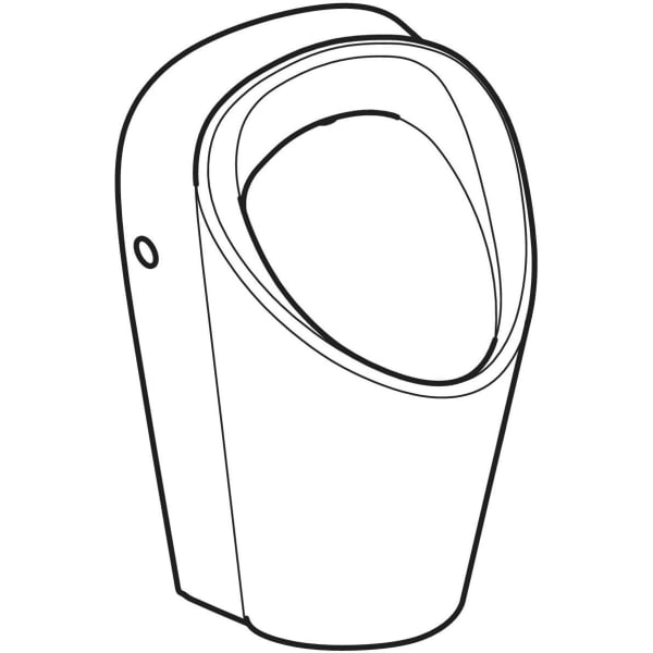 Geberit Renova M Urinal, Zulauf von hinten Abgang hinten od. unten, weiß
