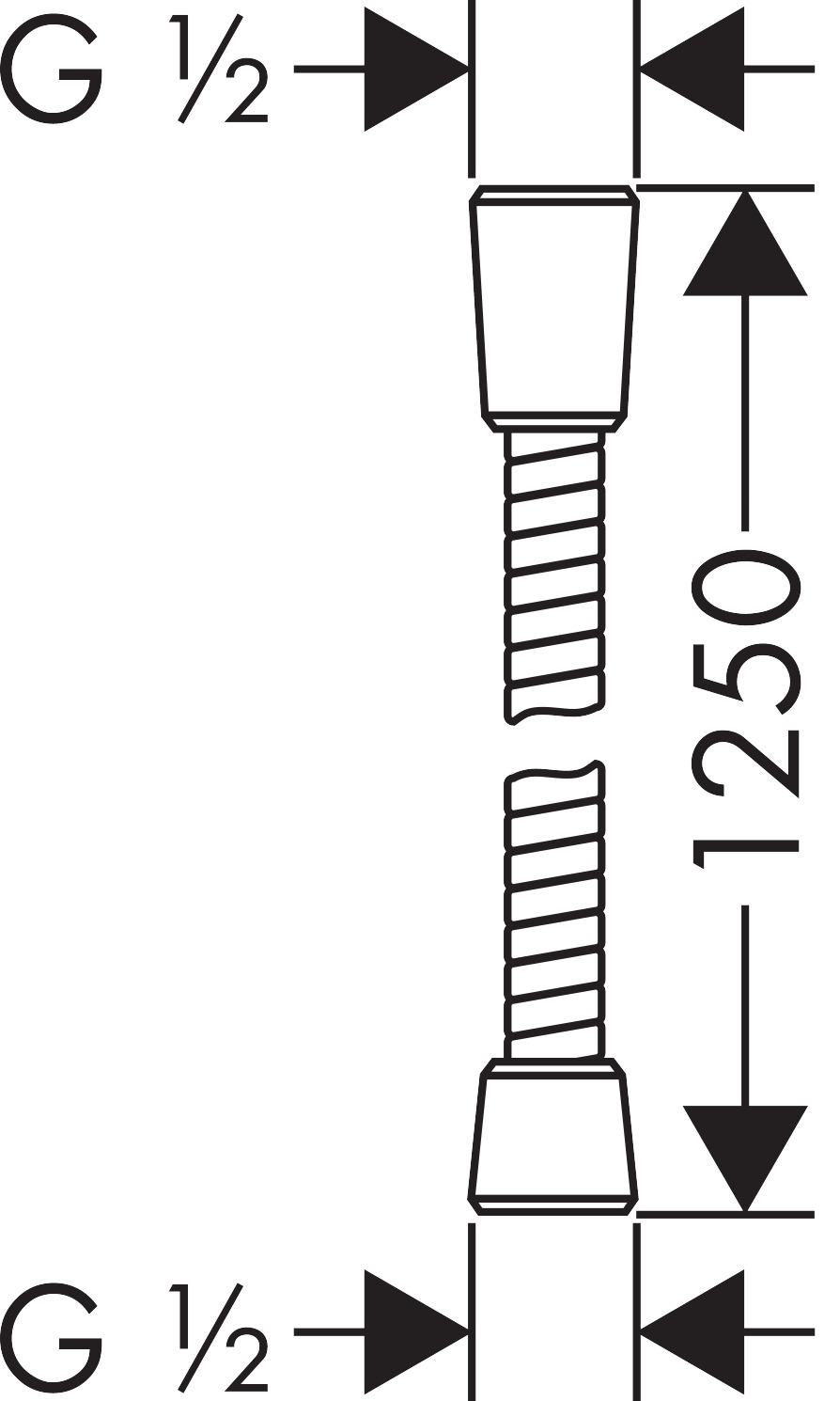 Hansgrohe Brausenschlauch Sensoflex 1250mm chrom