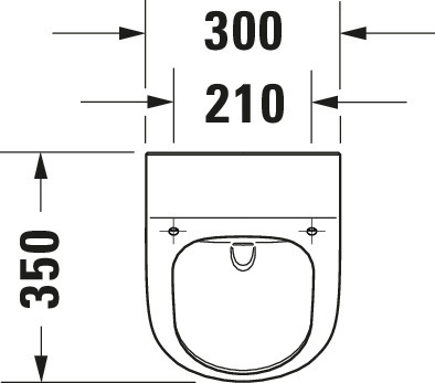 Duravit ME by Starck Urinal, Rimless Weiß Seidenmatt
