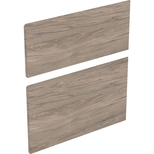 Geberit Set Schubladenfront f. US für MWT B:55cm, Nussbaum hickory