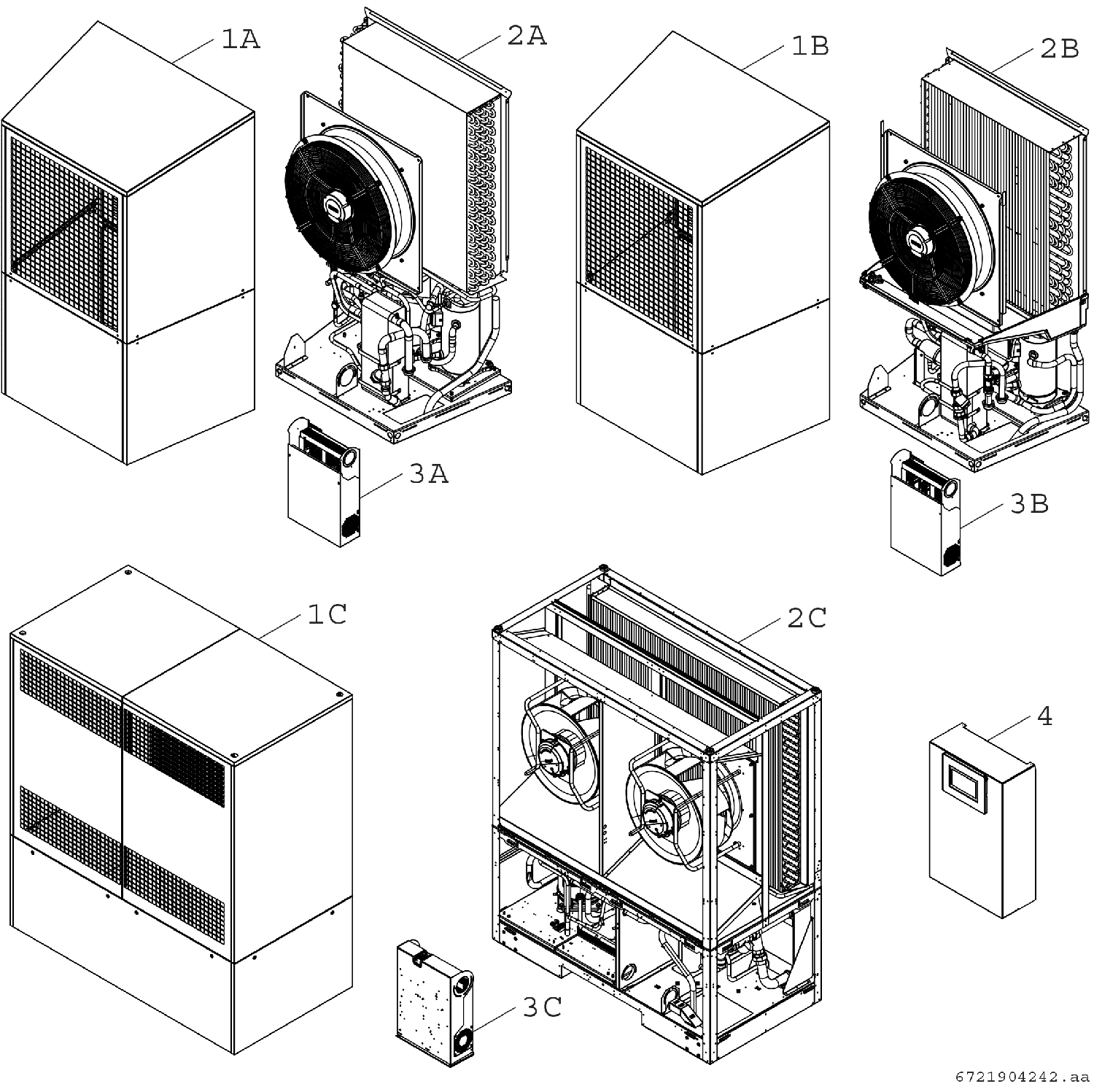 BOSCH Luftwärmepumpe CS5000AW 22 O Monoblock-WP, 1855x1065x775, 22 kW