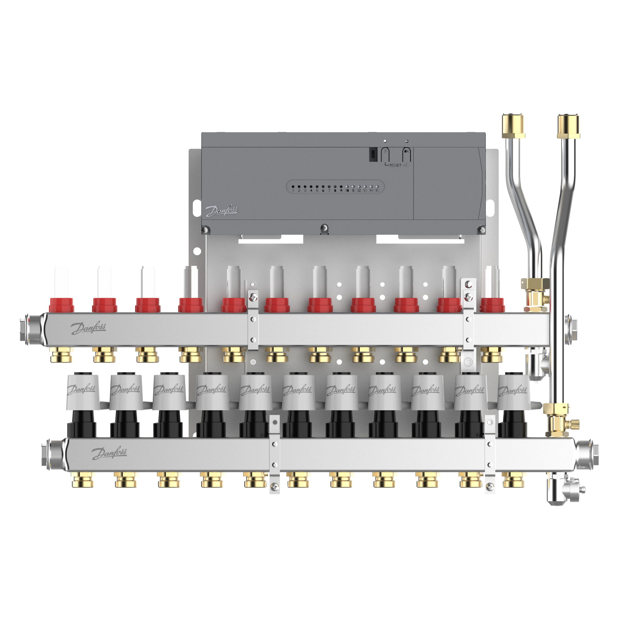 Danfoss Heizkreisverteiler Typ SGCi 11 HK u. Icon2 Hauptregler, TWA-A 230V