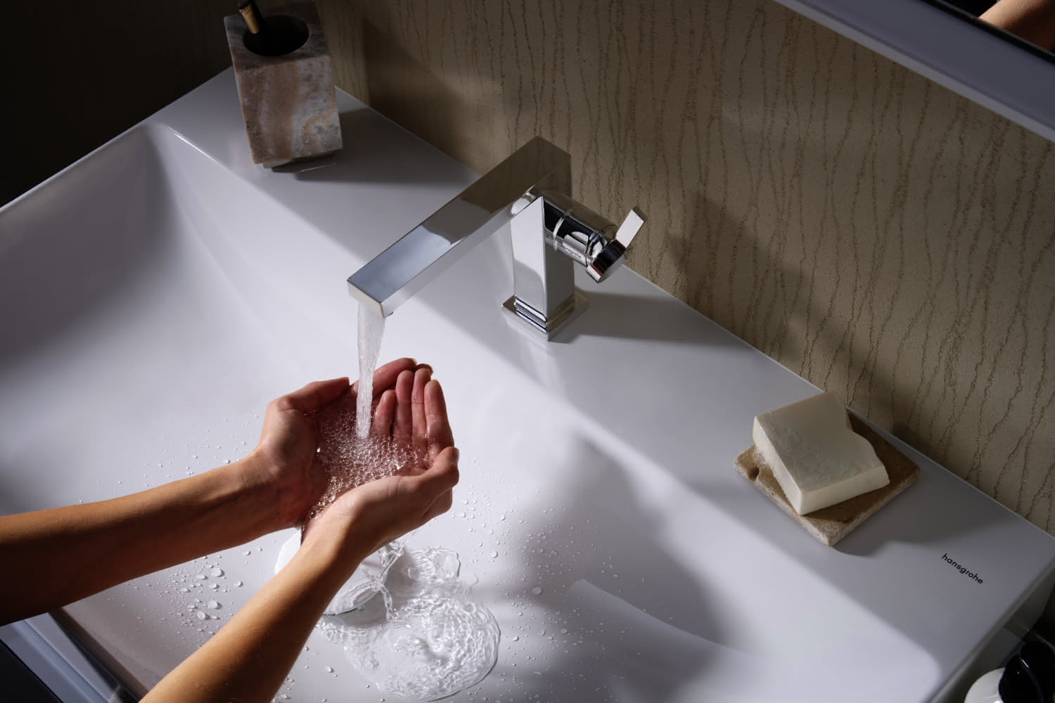 Hansgrohe WTM 110 Tecturis E Fine CoolStart ohne Ablaufgarnitur chrom
