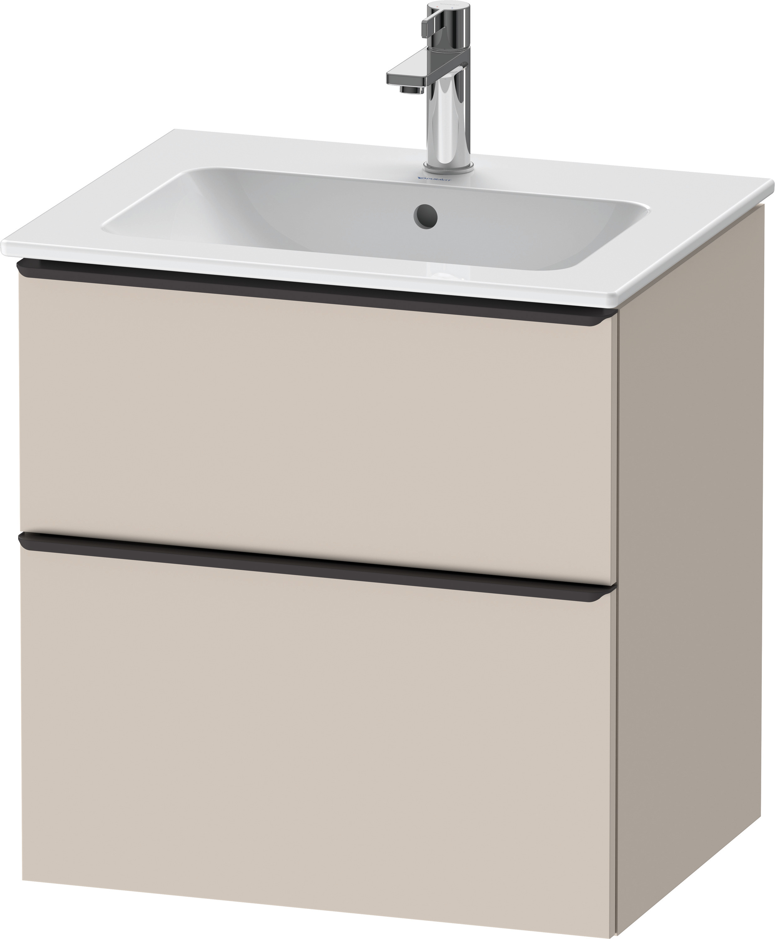 Duravit D-Neo WTU,Ausz:1,Schubk:1,GR:Dia.Schw 610x462x625mm,Wandh,Taupe Matt,Dekor