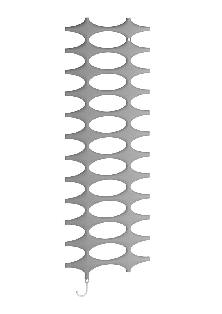 Kermi Ideos -E BH1151x35x508mm P=400W,glanzsilber,WWS weiß,links