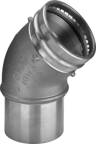 Viega Bogen 45 Grad Sanpress XL 2226.1XL in 76,1mm Rotguss