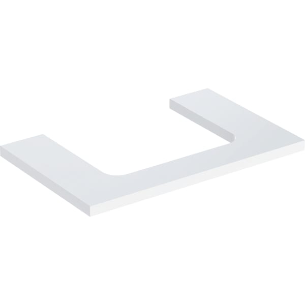 Geberit ONE WT-Platte, Ausschnitt mi. für AWT 75x3x47cm, weiß hgl.