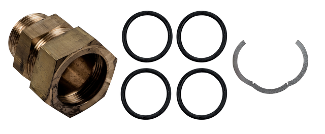 Wolf Anschluss-Set Wellrohr DN32 G 1 1/4", für Hauseinführungen