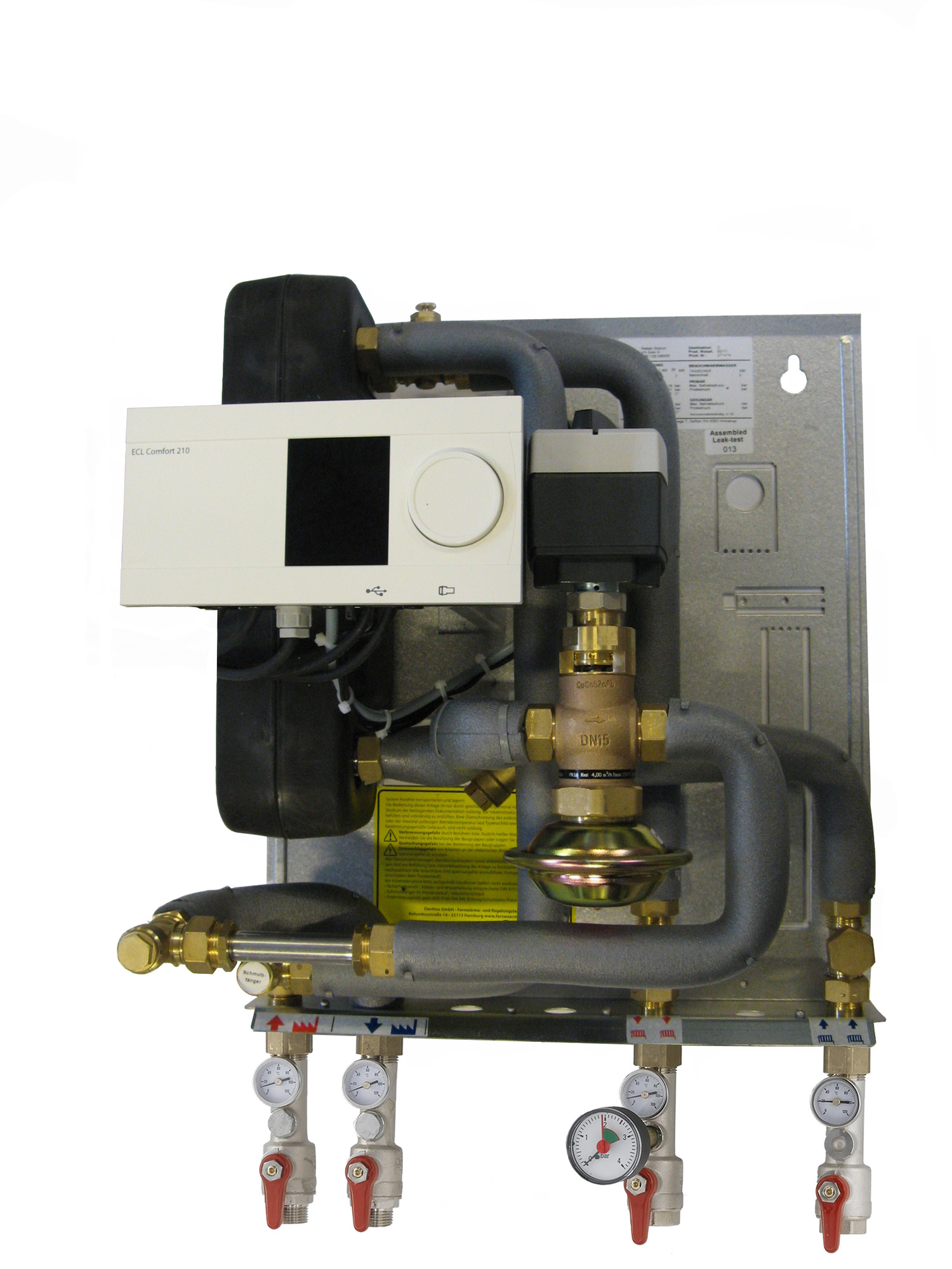 Danfoss Hausstation VX Solo H OP Typ 2 m. Rohrdämmung u, STW, ohne Pumpe 30kW