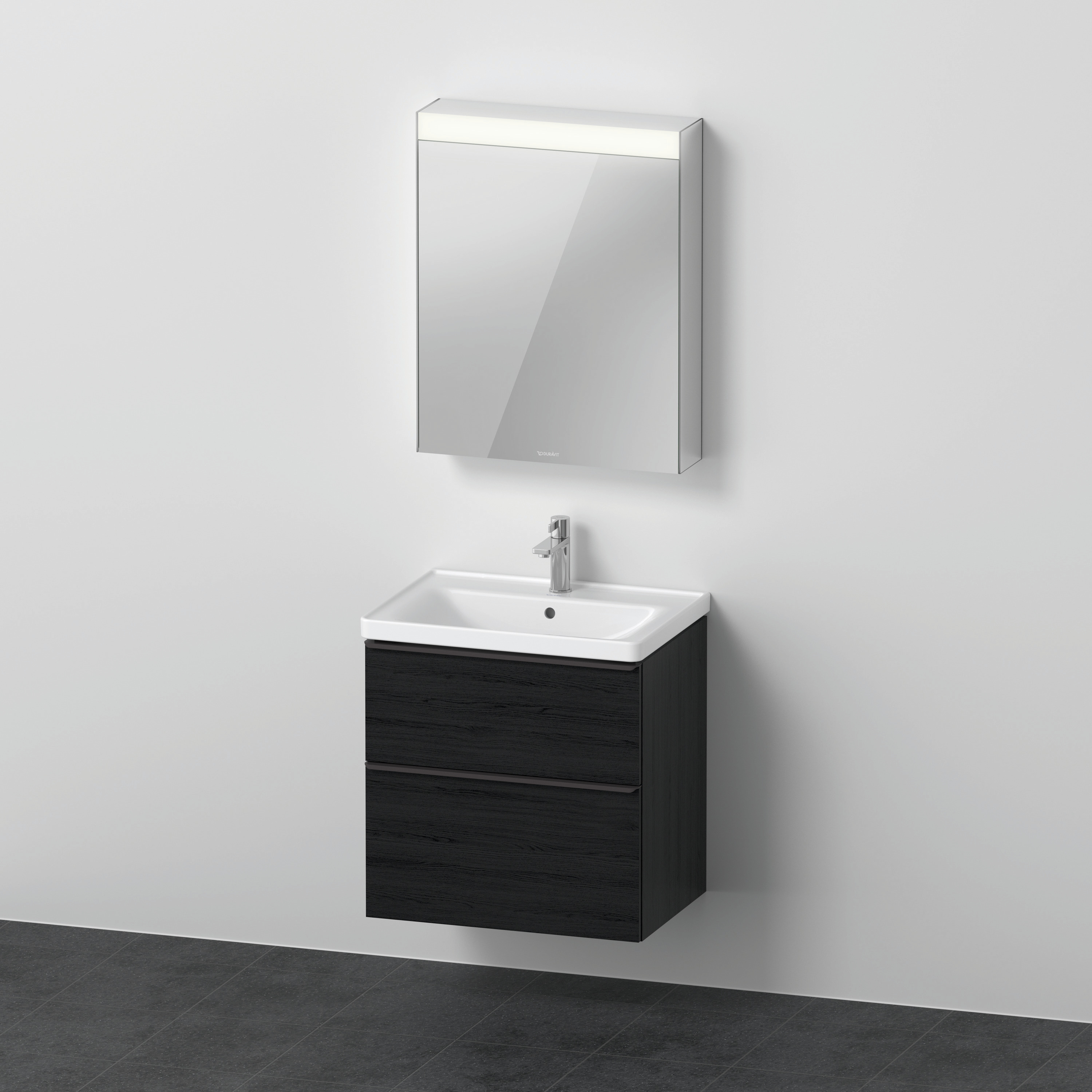 Duravit D-Neo Möbel-Set wandh. 650x480mm WT,WTU Ausz 1,SBK 1,SPS TA L,Eiche Schw.