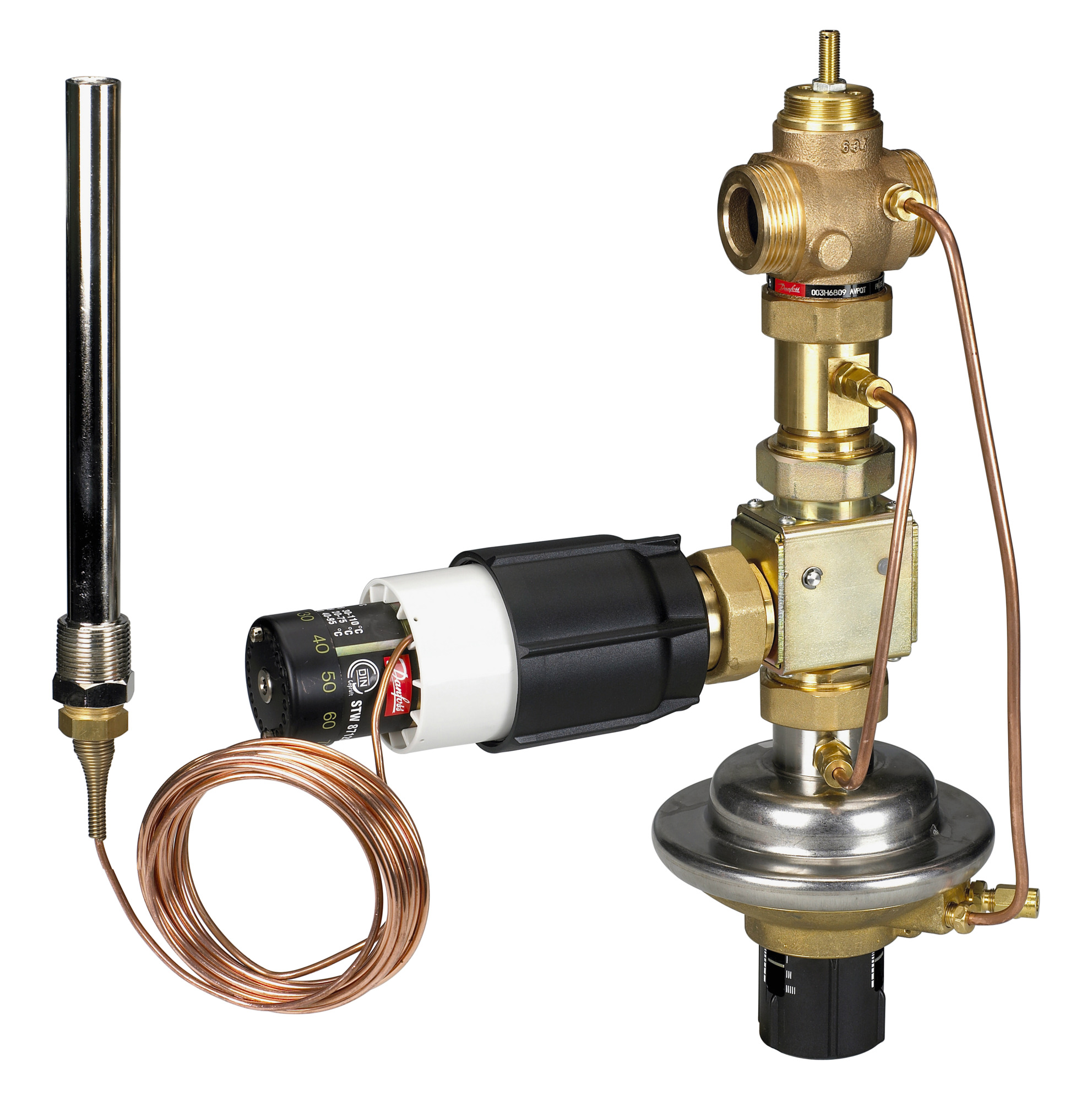 Danfoss Diff.Druck.+ V,stromreg.AVPQT Kvs 8,0, 0,2/0,2 - 1,0 bar, G 11/4 A