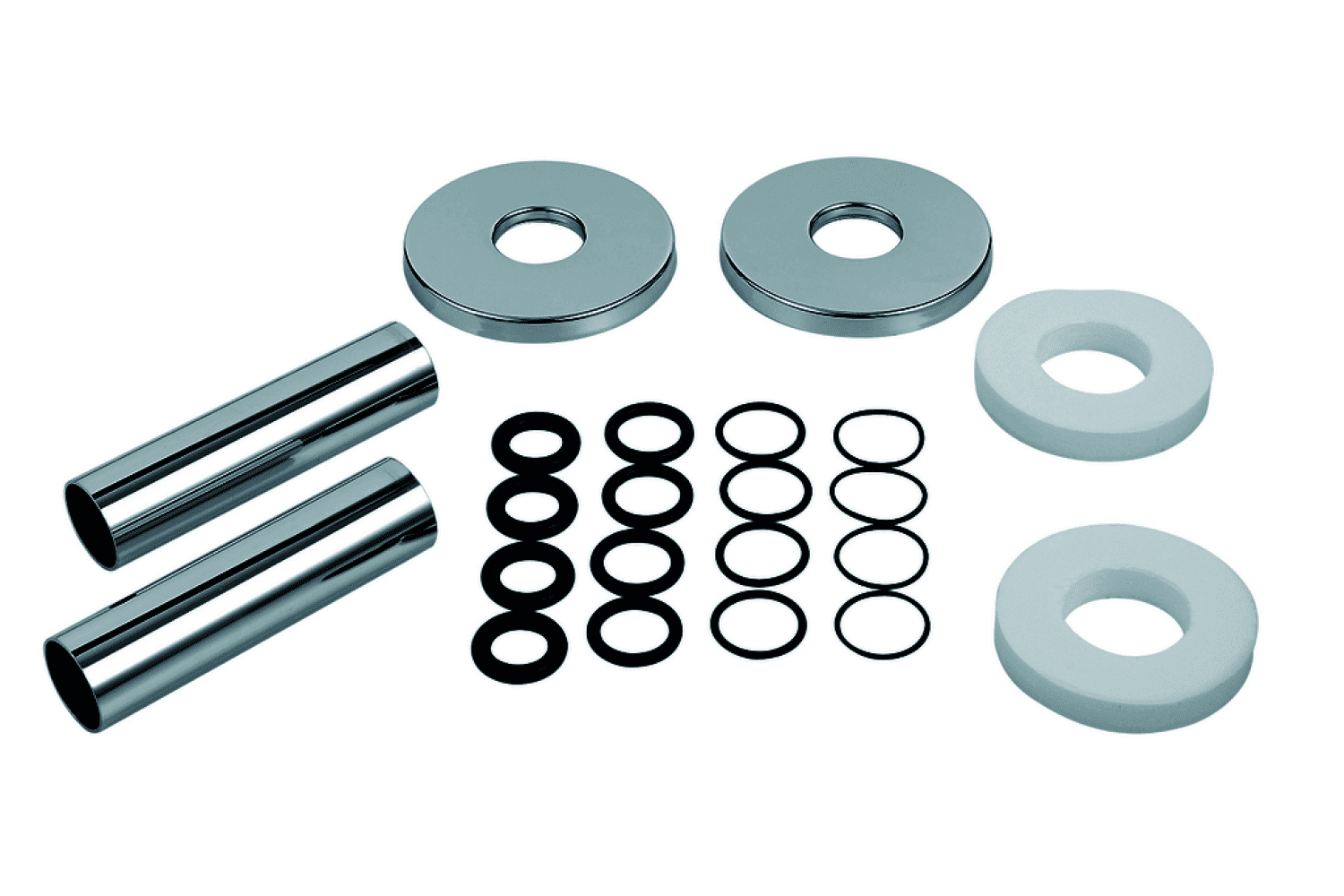 ZE Zubehör Anschluss-Verkleidung Rohrhülse L=160 mm, Chrom
