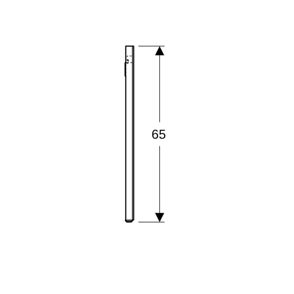 Geberit Option Lichtspiegel Beleuchtung beidseitig, 120x65x3,5cm