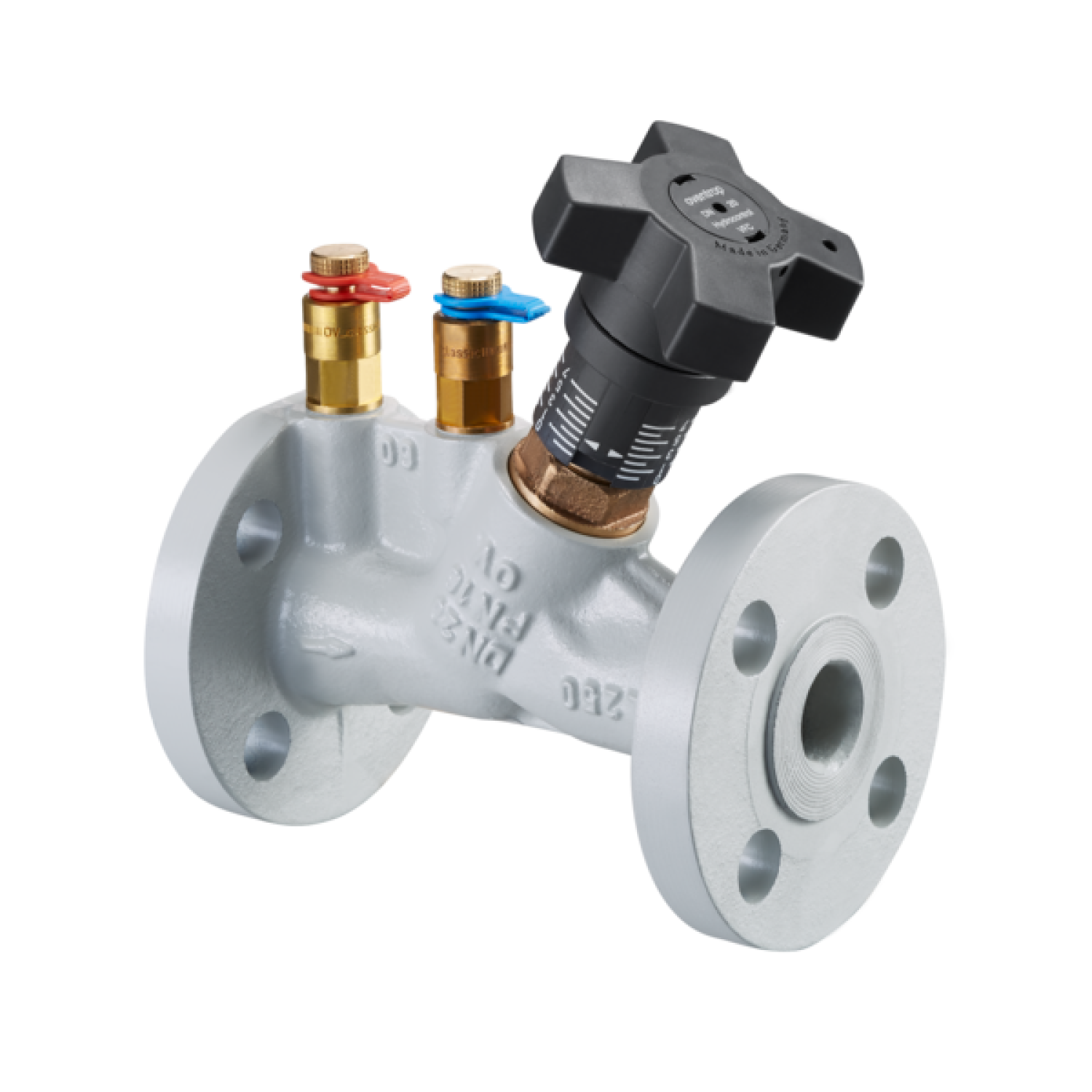 OVENTROP-Strangreg.Vent.Hydrocontrol VFC DN20, PN16,Flansch/ANSI ,2 Meßvent.,GG25