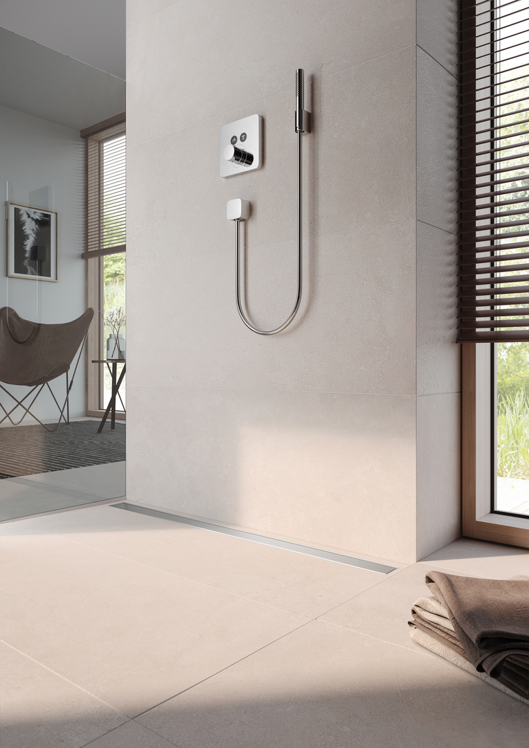 TECEdrainline-Evo Rinne mit WFA, 700 mm befestigte Seal System Dichtmanschette