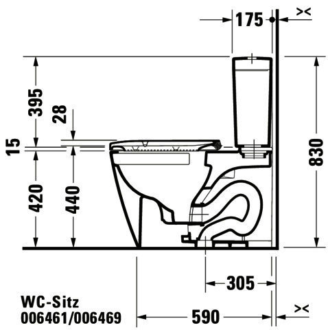 DU WC-Sitz Happy D.2 mit SoftClose Scharniere edelstahl, lang, weiß
