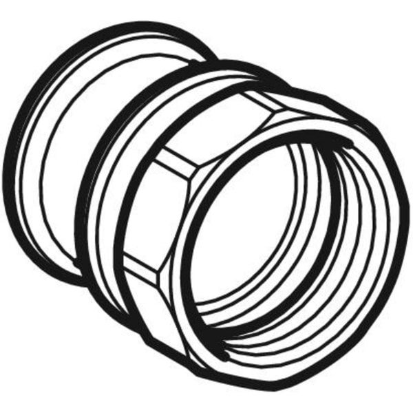 Geberit Mapress C-Stahl Übergang mit IG d15-Rp1/2 verzinkt