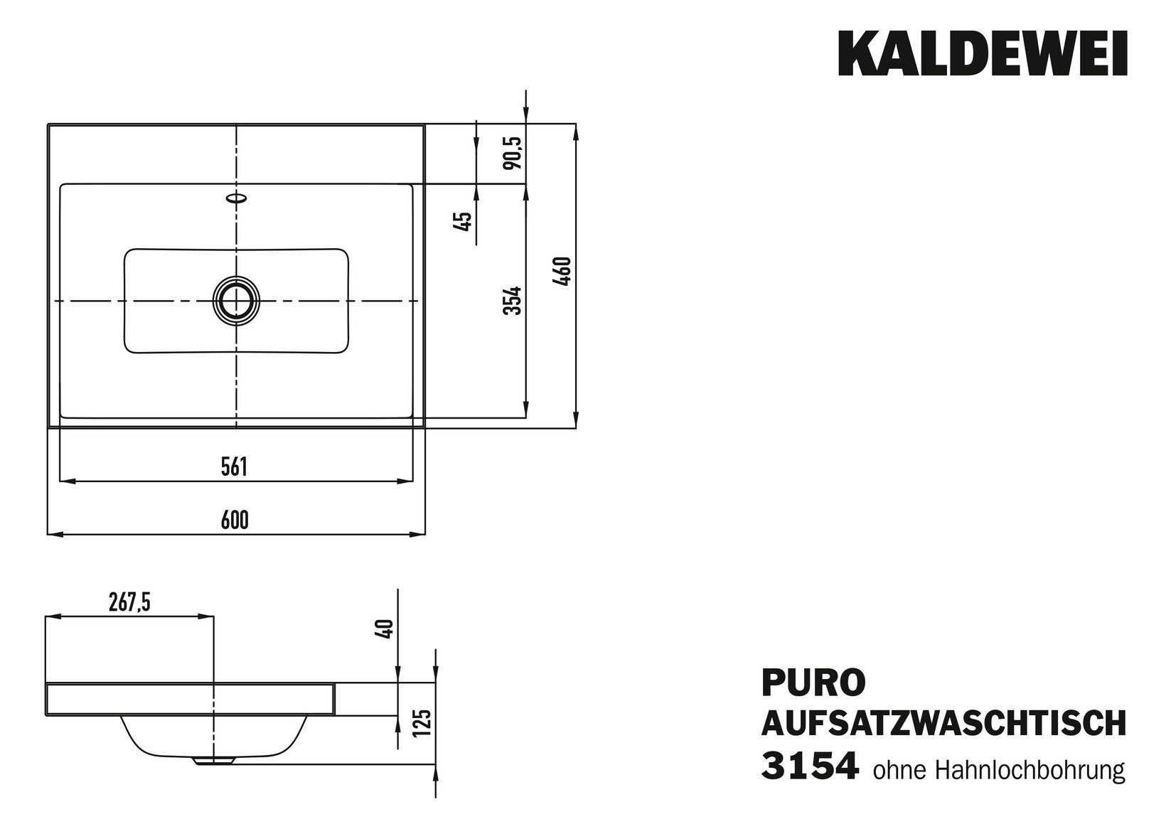 KA WB PURO Mod.3154,600x460mm,alpwe,PEFF ,AD,mÜL,alpwe