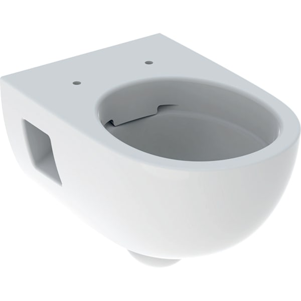 Geberit Renova Wand-WC Tiefspüler teilgeschlossene Form Rimfree, weiß Tect