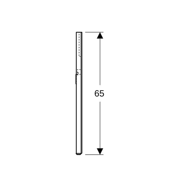 Geberit Option Lichtspiegel Beleuchtung oben, 70x65x3,5cm