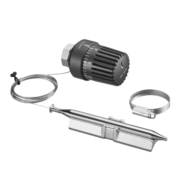 OVENTROP-Temperaturregler m.Anlegefühler 20-50 C, Kapillarrohr 2m,Wärmeleitsockel