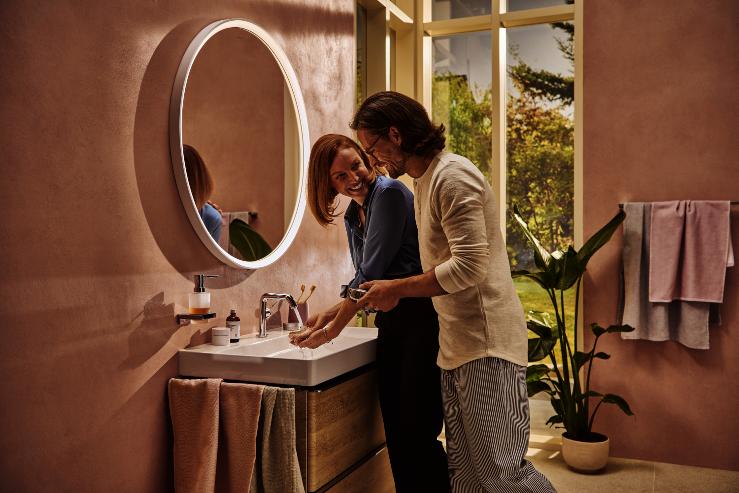 Hansgrohe WTM 110 Tecturis S Fine CoolStart mit Push-Open Ablaufgarnitur chrom