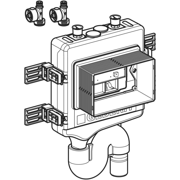 Geberit HS50 Hygienesp. mit 2 Wasseranschl. mit Sensor, d:50mm