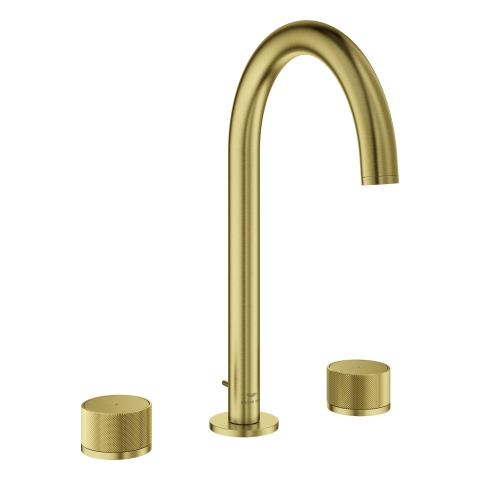 GROHE 3-L-WT-Batterie Atrio Private C. 20595 Knopfbetätigung cool sunrise geb.