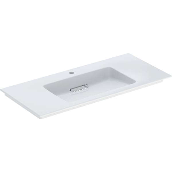 Geberit ONE MWT 105x48cm, CleanDrain m. Hl., o. Ül., weiß, KeraTect/weiß glzd