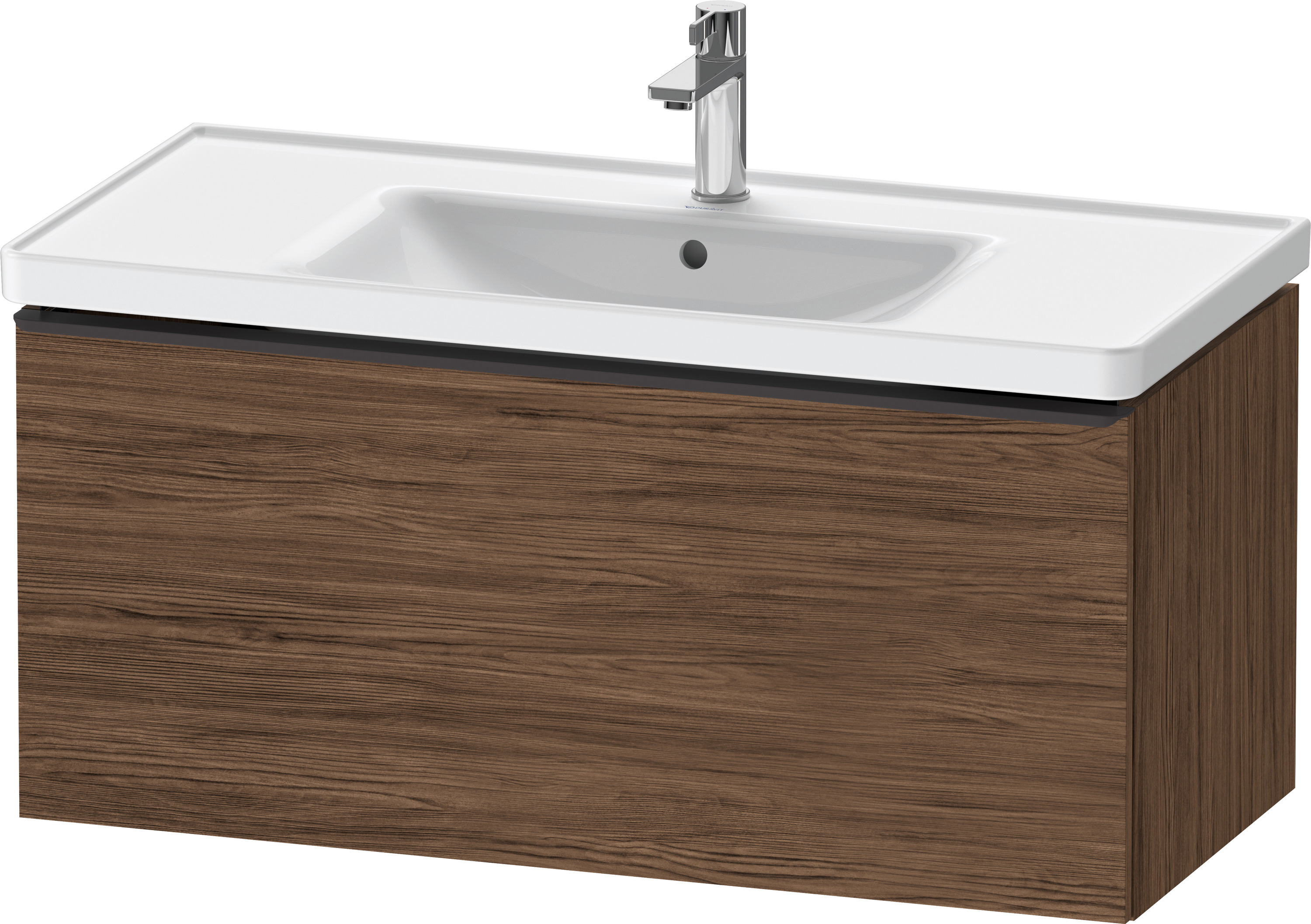 Duravit D-Neo WTU,Wdh,Ausz:1,Gr:Diamant Schw. 984x452x440mm,Nussbaum Dunkel Matt,Dekor