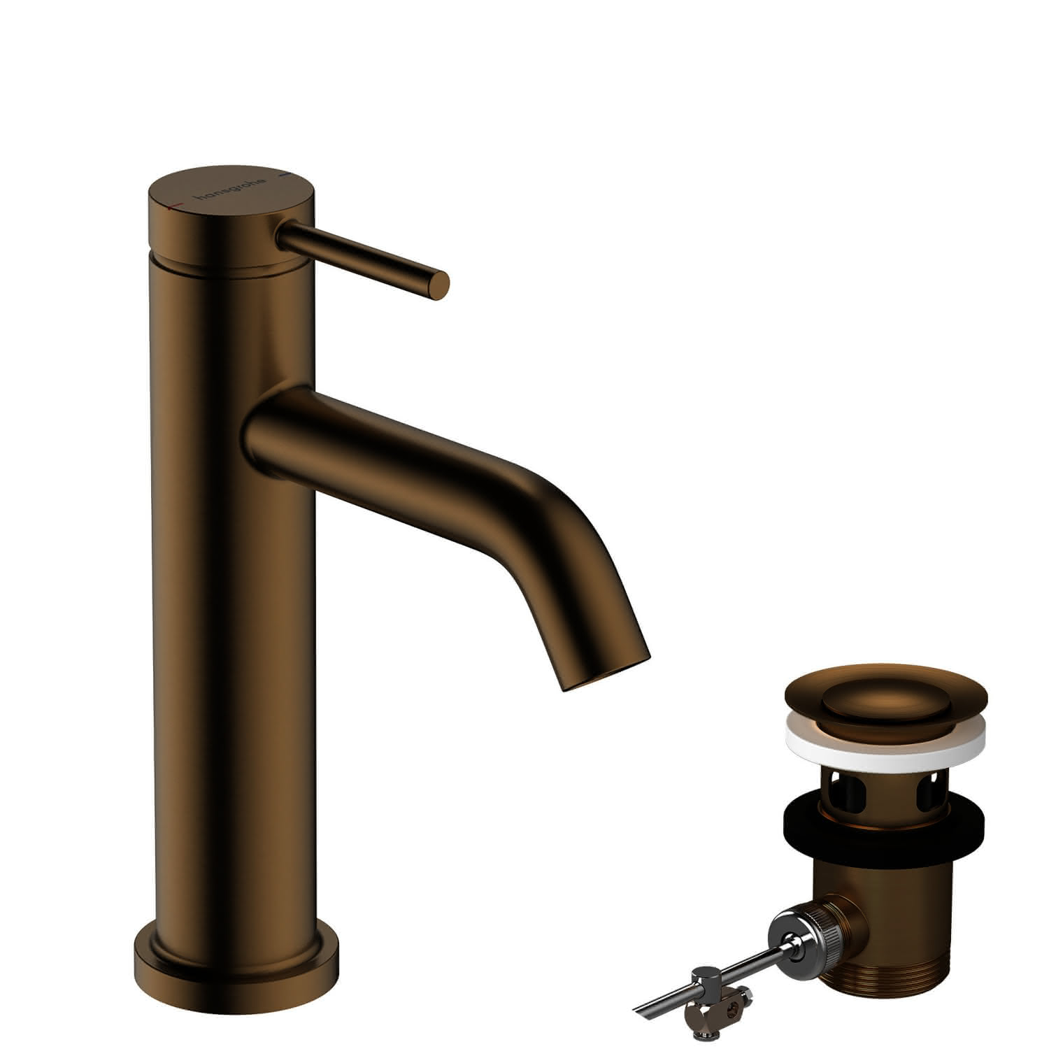 Hansgrohe WTM 110 Tecturis S mit Zugstangen-Ablaufgarnitur BBR