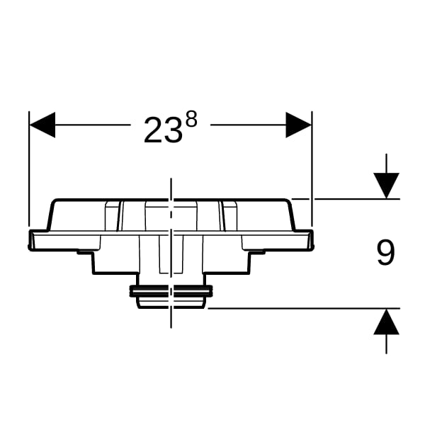 Geberit Pluvia Notüberlauf 12l/s