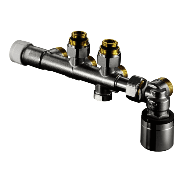 OVENTROP-Anschlussarmatur Multiblock T-RTL, Eckform, G 1/2 AG