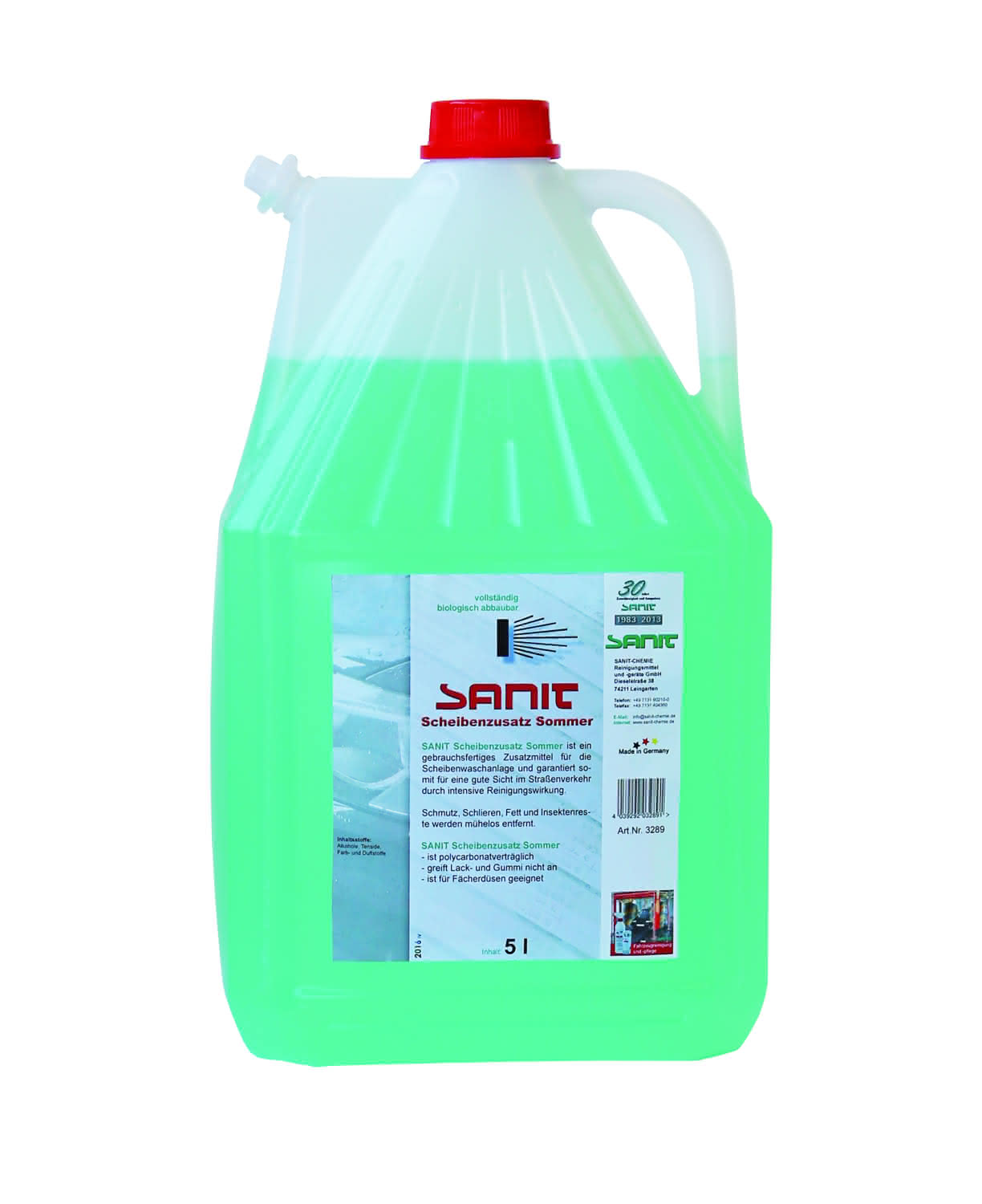 SANIT-CHEMIE Scheibenzusatz Sommer 5 l Kanister SANIT-CHEMIE Scheibenzusatz Sommer 5 l Kanister