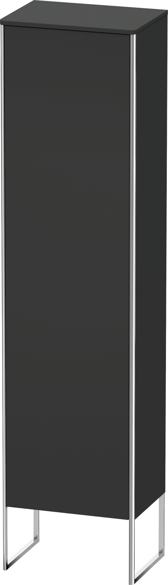 Duravit Hochschrank XSquare, bodenst., TA li 2016x500x356mm, Graphit Supermatt