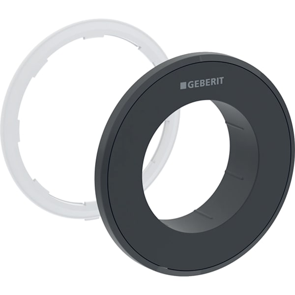 Geberit Typ 10 Rosette für Fernbetätigung rund, UP-Drücker, schwarz / matt